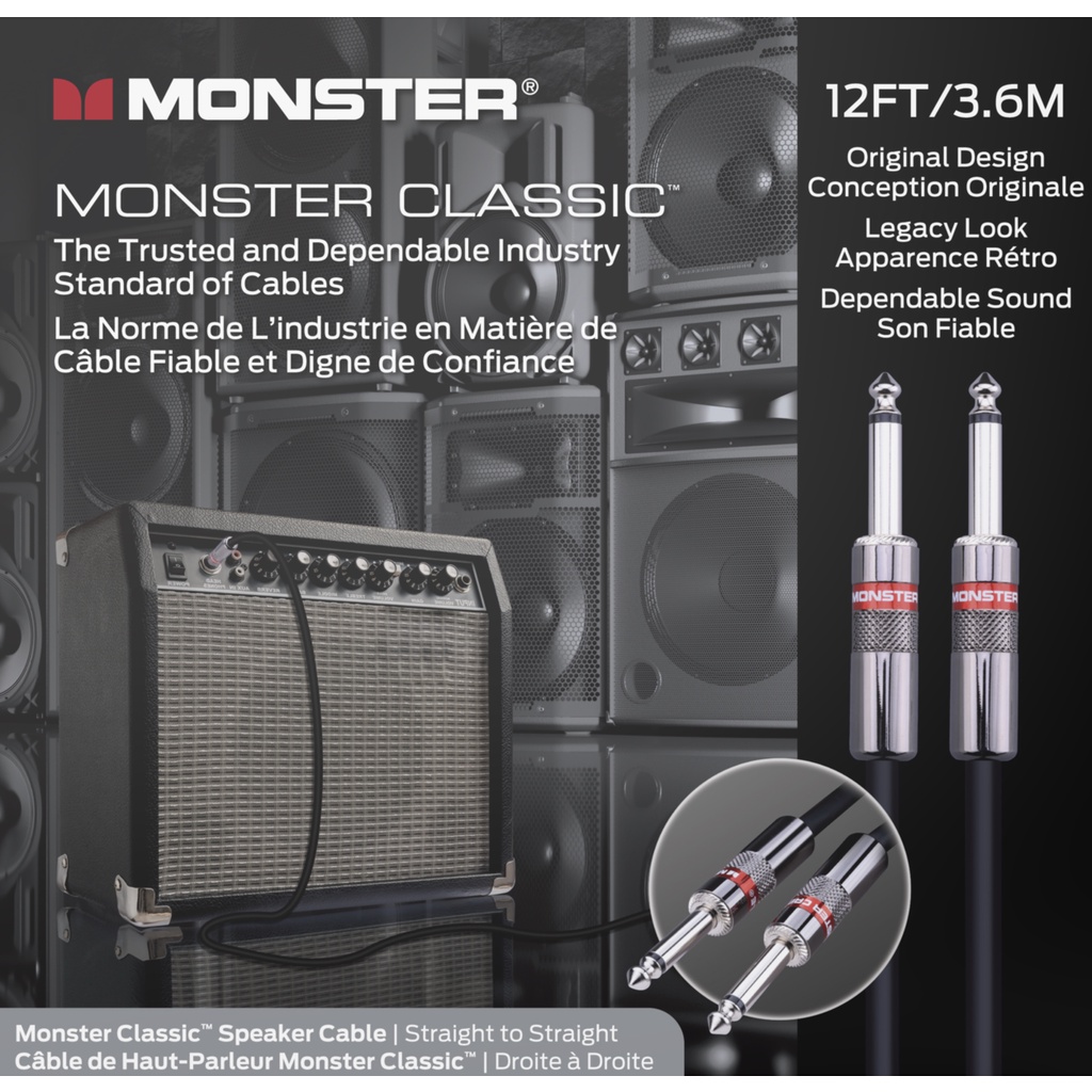 Monster Prolink Monster Classic 12 ft Speaker Cable - Straight to Straight