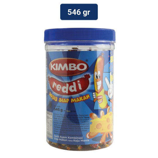 KIMBO Reddi Sosis Ayam Rasa Keju Mania Toples 1 pcs (546 gr)