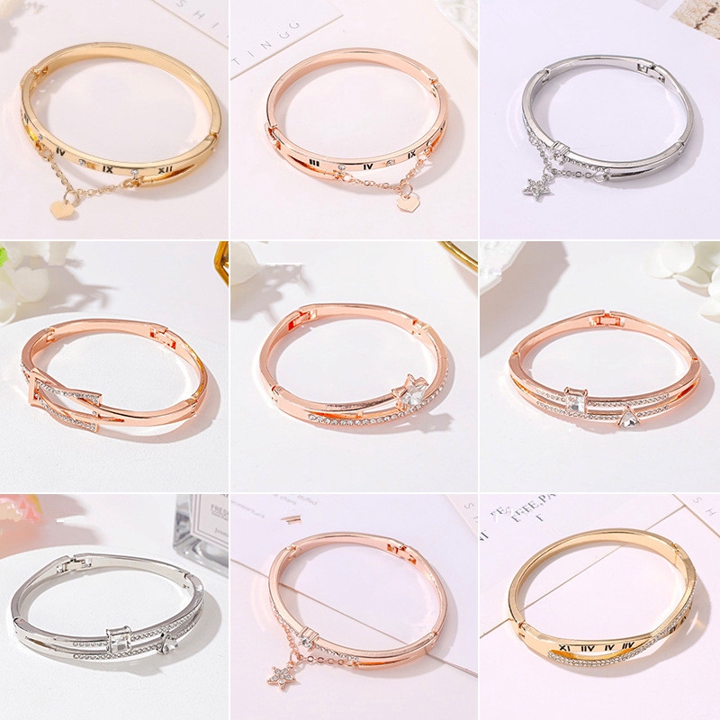 Cinta Gelang Geometris Surat Mode / Pentagram / Gelang Angsa Hadiah Ulang Tahun Pacar