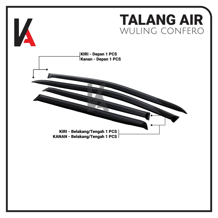 TALANG AIR PINTU MOBIL WULING CONFERO MODEL SLIM HIGH QUALITY