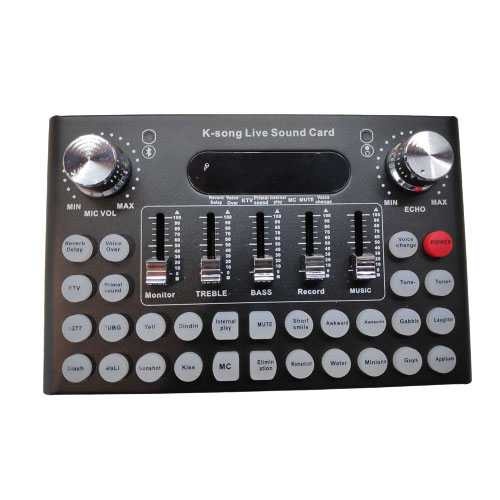 Sound Card Amplifier Mixer USB Live Broadcast Recording Rechargeable