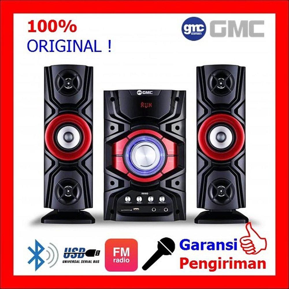 Speaker Aktif Bluetooth GMC 889 D ORIGINAL FREE MIC KARAOKE PROMO MANTAP