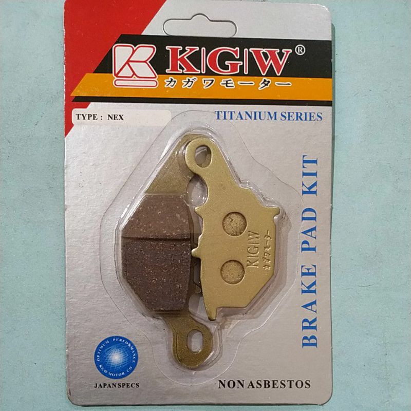 discpad dispad kampas rem cakram Suzuki Nex, lets let's, address kgw