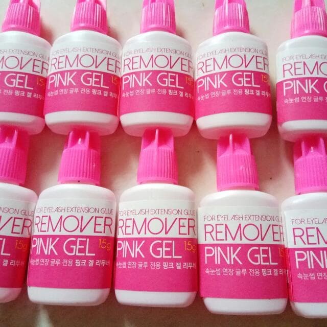 remover pink gel untuk melepas eyelash extension