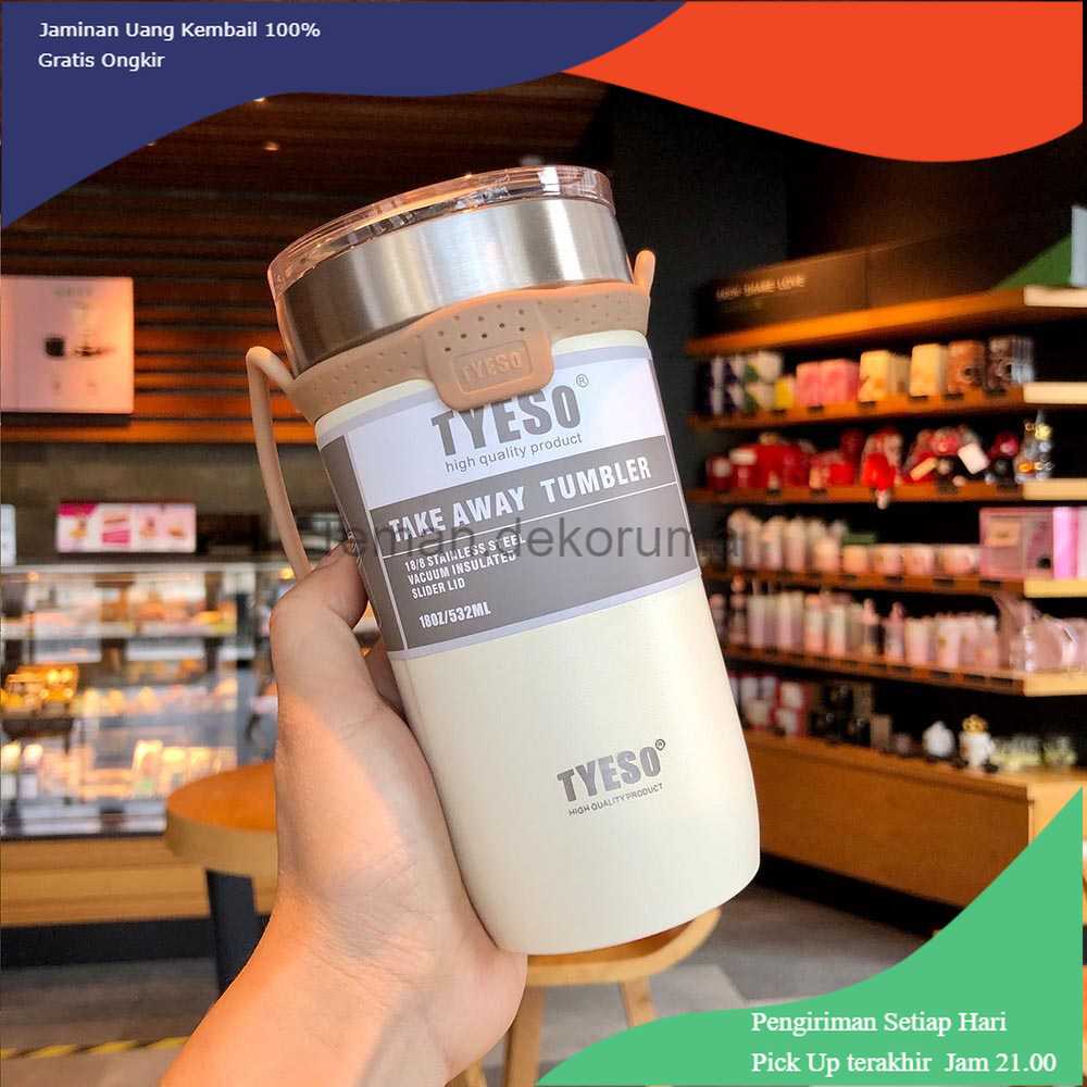 TD-AI02 TYESO Botol Minum Mug Tumbler Thermos Stainless Steel 550ml - TS-8766