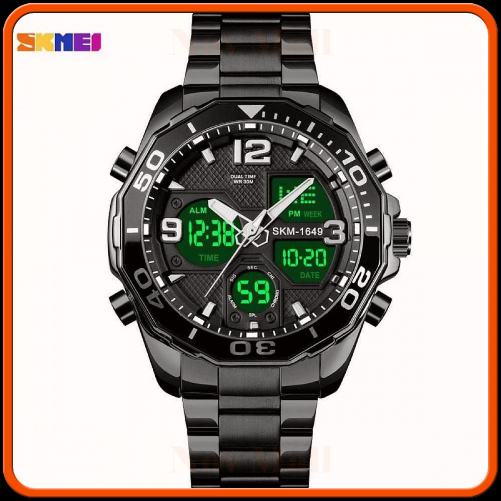 SKMEI Jam Tangan Analog Digital Pria Stainless Steel - 1649