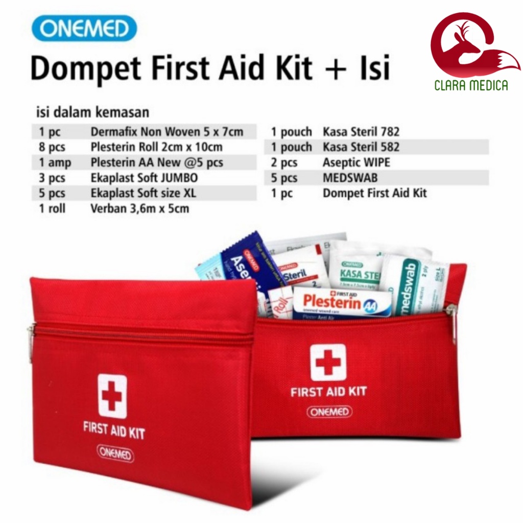 Cod Dompet Tas Kotak P3k Tempat Obat Lengkap Onemed isi