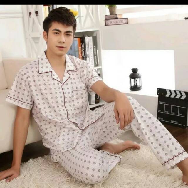 Baju tidur cowok dewasa piyama pajamas import