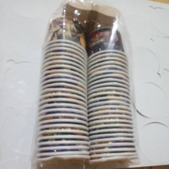 

Paper cup + sendok