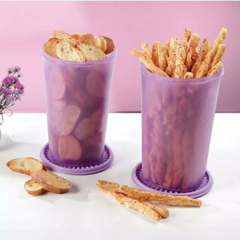 Snack Keeper Purple Tupperware