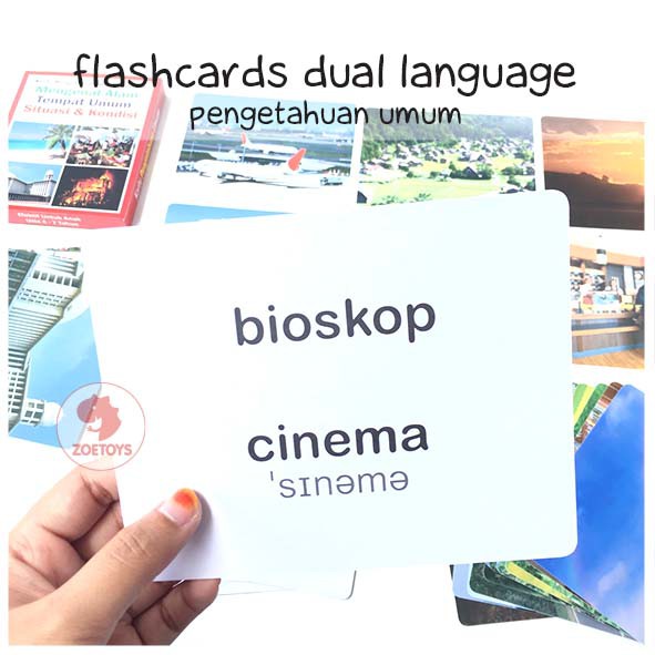 Zoetoys Flashcards Dual Language | Flashcard Kartu Pintar Balita Termurah Animal Body Parts Alphabet | Mainan Edukasi Anak