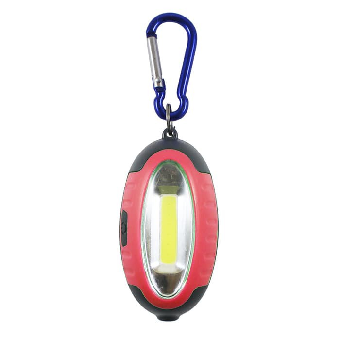 EELIC LAS-5822 MERAH Lampu Senter COB + Money Detector Gantungan Kunci