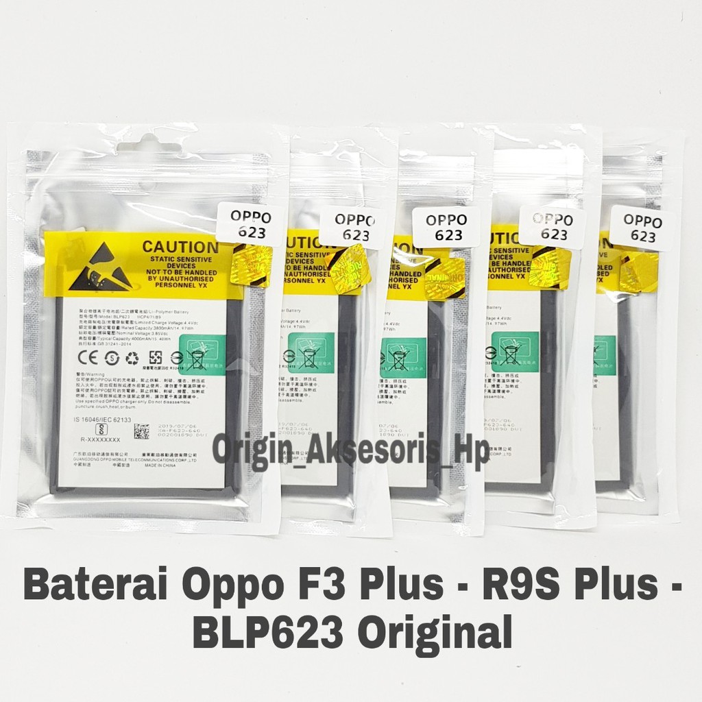 Baterai Oppo F3 Plus R9S Plus F3+ BLP623 Original Batre HP Oppo dc88