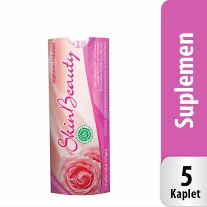 Skin beauty suplemen makanan isi 5 kaplet