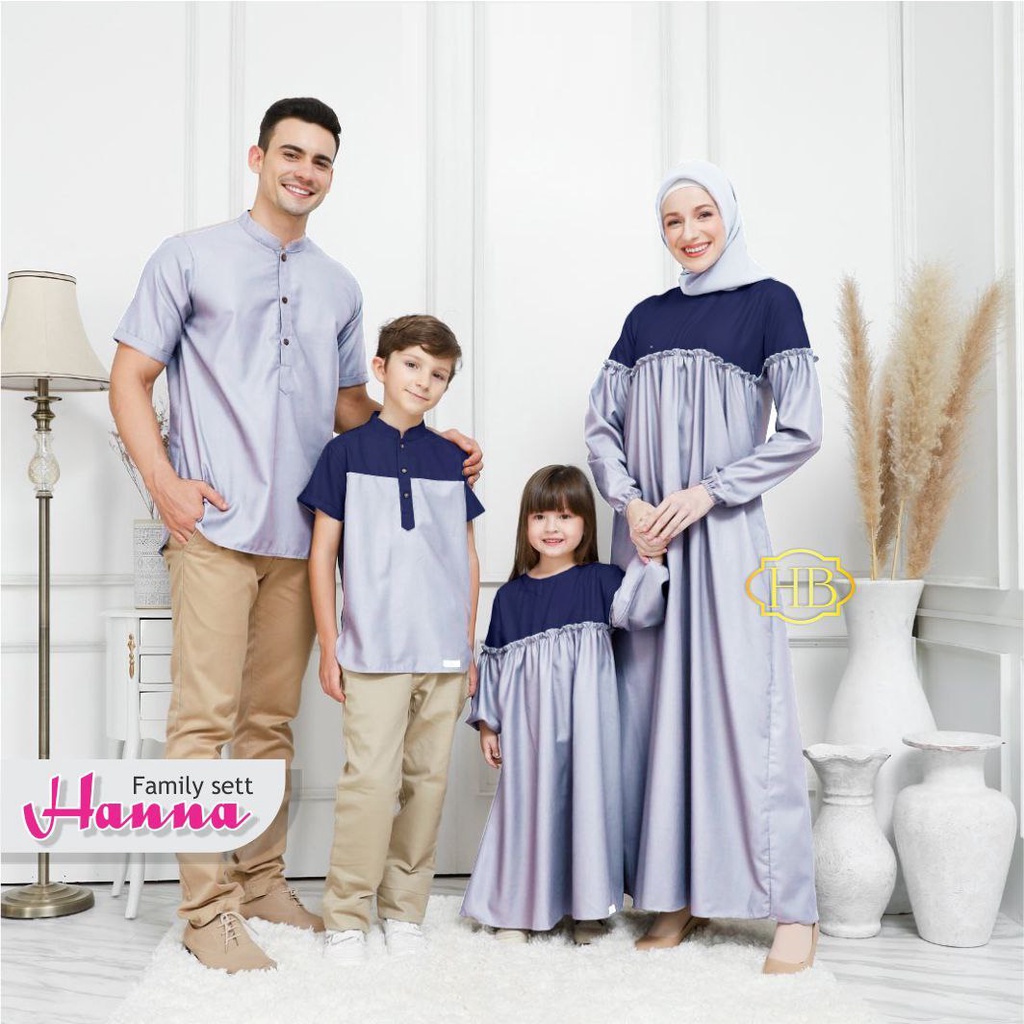 Family Set Lebaran Hanna / Couple Keluarga / couple keluarga lebaran / couple keluarga lebaran 2022 / couple ibu dan anak perempuan / couple muslim