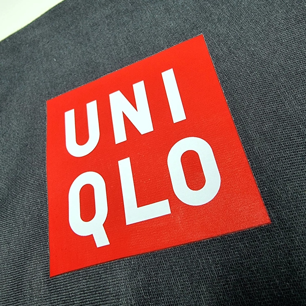 STIKER BAJU UNlQLO PATCH SABLON SATUAN DIY AKSESORIS FASHION KAOS PRIA