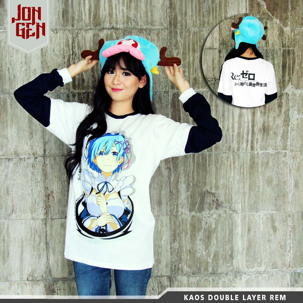 Kaos Double Layer Rem Re Zero
