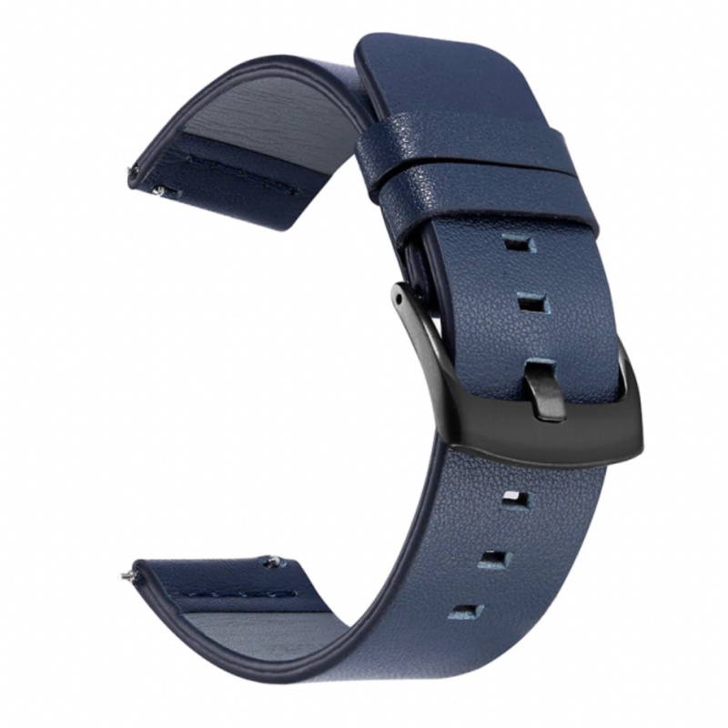 Tali Jam 20mm Watch Strap Garmin Vivomove Style 42mm - Modern Leather Black Buckle