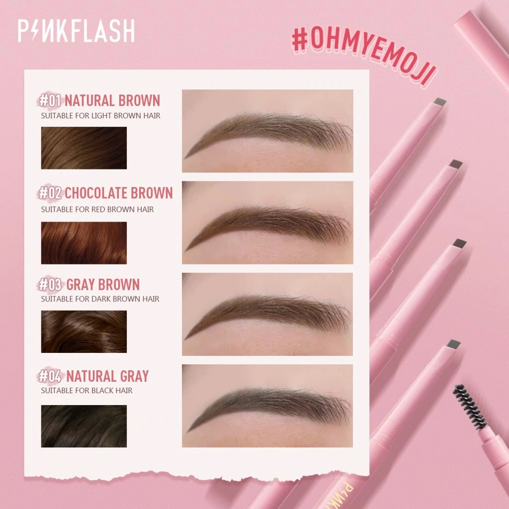 PINKFLASH Auto Eyebrow Pencil Waterproof