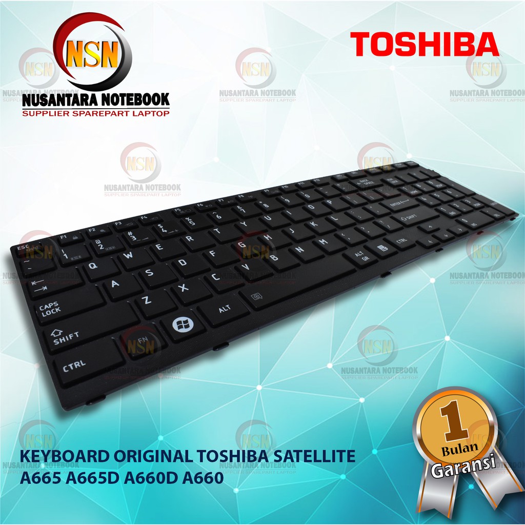 Keyboard Original Toshiba Satellite A665 A665D A660D A660