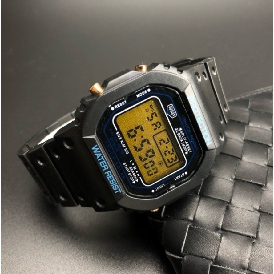 BAJ JAM TANGAN RUBBER DIGITAL SEGI DW-5600 IMPORT GROSIR MURAH KARET s1029 SPORT LED PRIA WANITA JF050