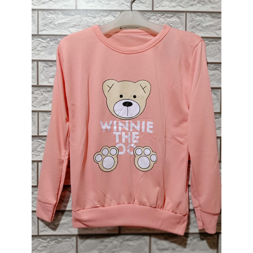 LEANA58 sweater wanita the pooh