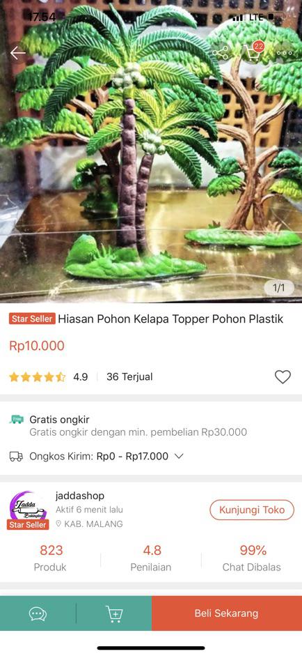 Hiasan Pohon Kelapa  Topper Pohon  Plastik Shopee Indonesia