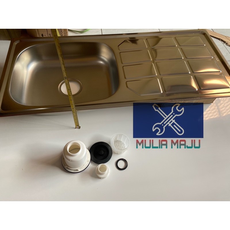 Ay00 Bak Cuci Piring STAINLES 96cm x 43 cm/ Bak Cuci Piring 96cm stanlis