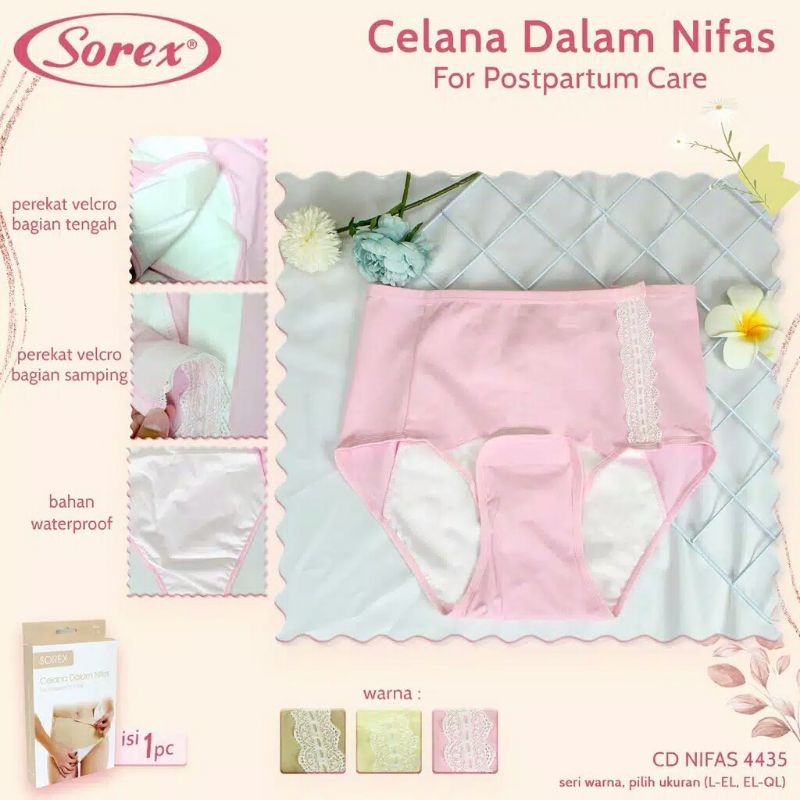 Celana Dalam NIFAS SOREX 4435 / CD Setelah Melahirkan / Cd Persalinan~