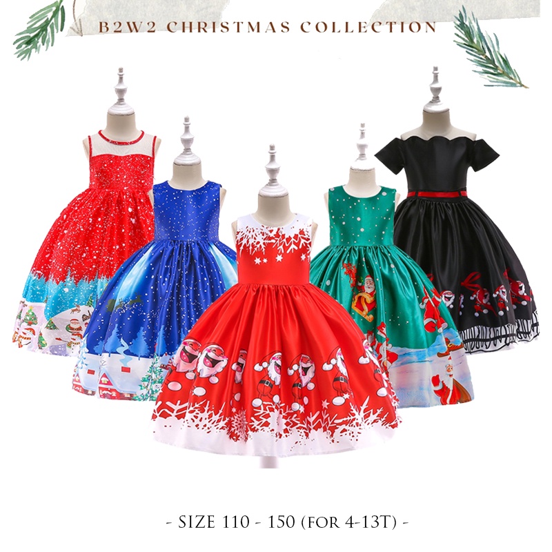 [Brandedbaby] DRESS CHRISTMAS / DRESS NATAL ANAK / DRESS SANTA CHRISTMAS