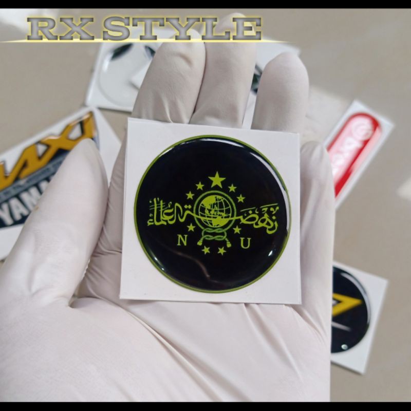 Stiker timbul NU Nahdlatul Ulama sticker emblem resin lentur
