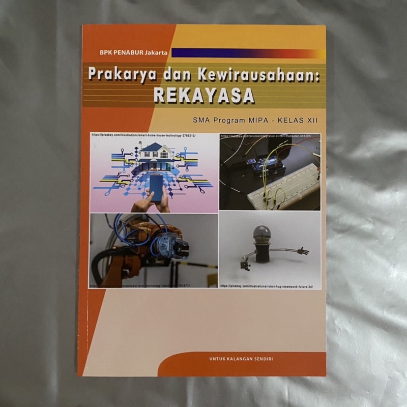 BUKU PELAJARAN PKWU PRAKARYA DAN KEWIRAUSAHAAN REKAYASA BPK PENABUR KELAS 12 SMA XII