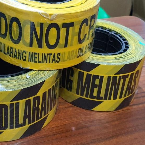 

police line 3x300 dilarang melintas/ baricade tape bertulisan