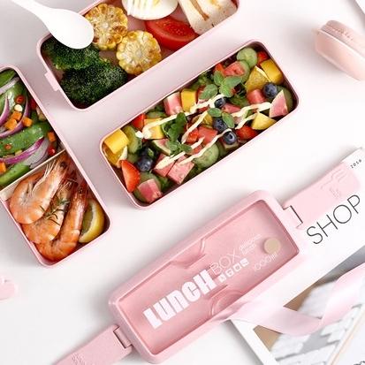 RECOMENDED!! KKV - 40000KM 3 layers lunch box / Kotak makan tingkat Green / Beige 1000ml/FOOD CONTAI