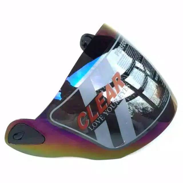 Visor helm kaca helm NHK R6 Visor NHK R6 Pelangi dan bening