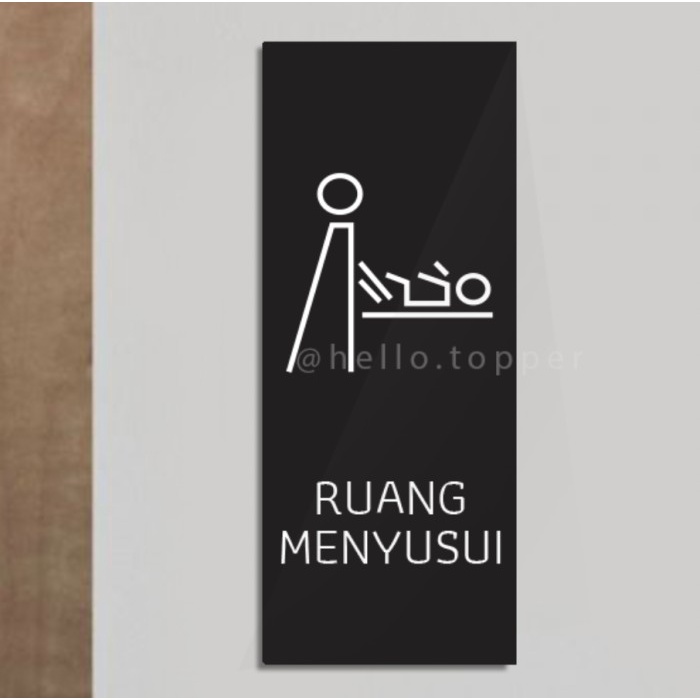 

Toilet Sign Acrylic Ruang Menyusui | Akrilik Label | Sign Toilet Elegan