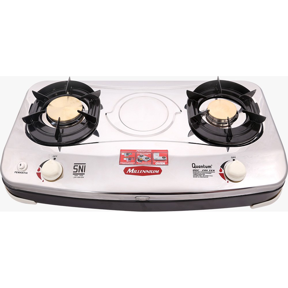 Kompor Gas 2 Tungku QGC 201 TES / Kompor Gas Murah / Kompor Gas Milineal