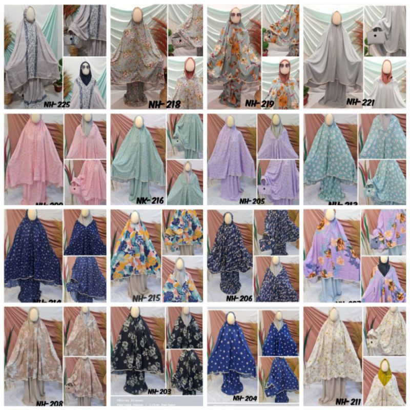 Mukena Rayon Dewasa 2 in 1 Motif