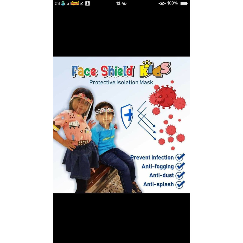 Faceshield anak