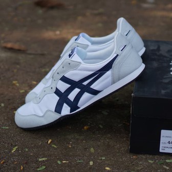  Sepatu  Sneakers ONITSUKA  TIGER SERRANO SLIP ON White Black 