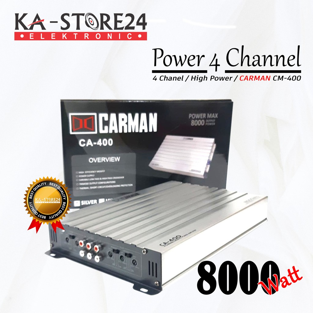 POWER MOBIL MURAH 4 Channel 8000 Watt CARMAN CA-400