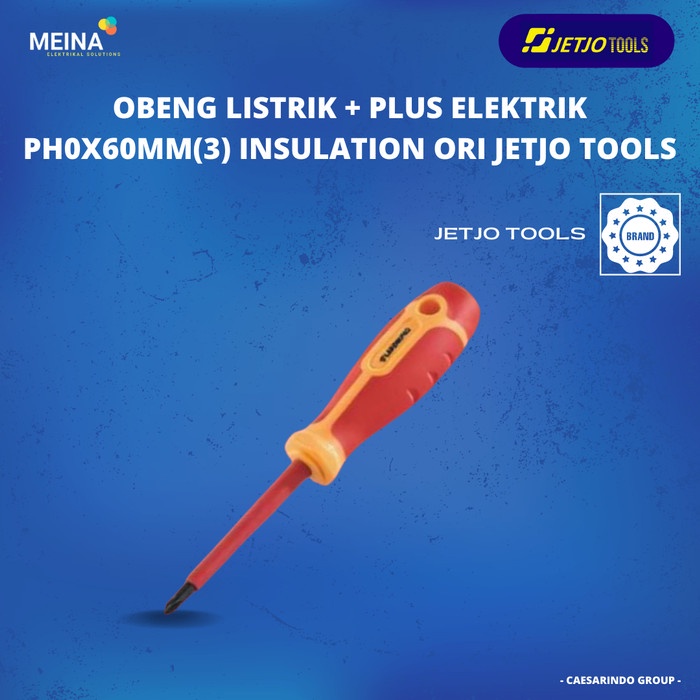 Produk Terbaru Jetjo Tools Obeng Listrik + Plus Elektrik Ph0X60Mm Obeng Reparasi Hp