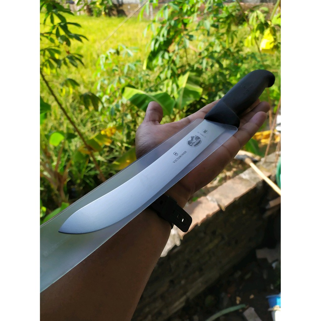 Pisau Sembelih Victorinox Butcher Knife 18 cm Model Golok (5.7603.18) Berkualitas