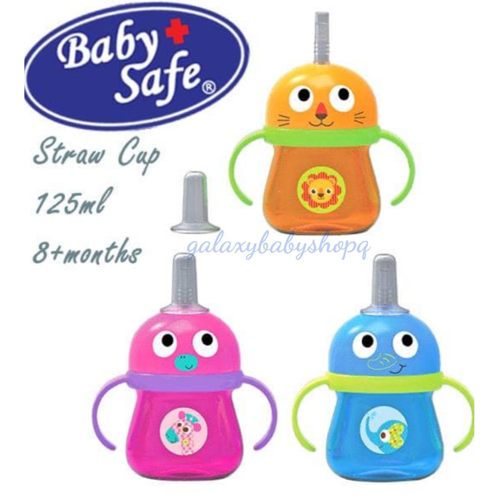 Baby safe training cup with straw 125ml