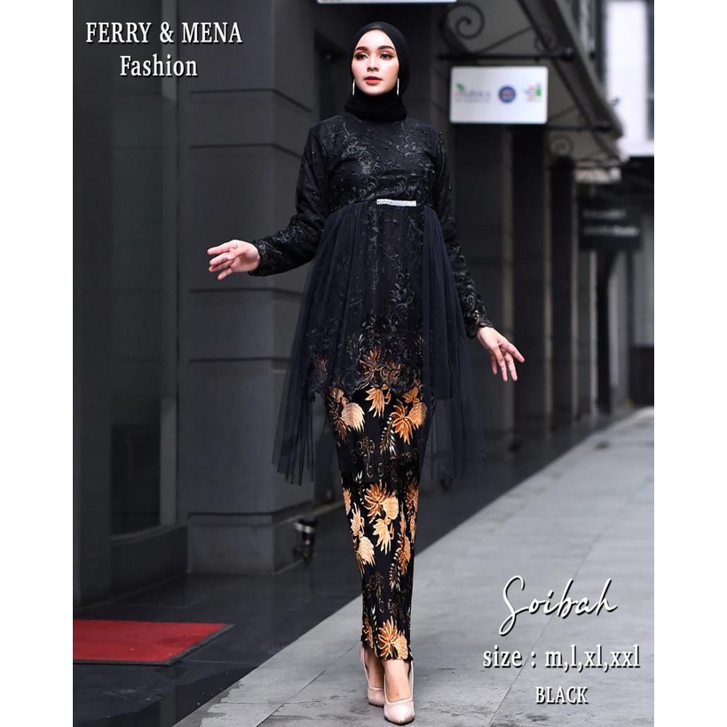 Kebaya Modern Soibah FM / Setelan Baju Kebaya Wisuda Modern / Baju Brukat Kebaya Kekinian / Setelan Kebaya Brukat / Kebaya Wisuda / Kebaya