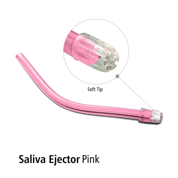 New Saliva Ejector PINK pak isi 1000pcs OneMed