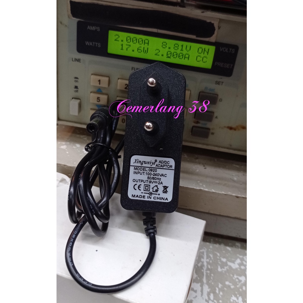 AC DC Charger 9V 2A BK 18W Switching Adaptor 9 V 2 A 18 W Adapter Power Supply 9Volt 2Amper 18 Watt