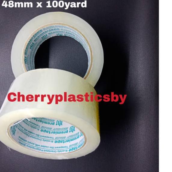 

HOT Product Lakban / Isolasi premiere bening transparant 48mm x 100y x 41mic