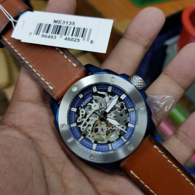 Jam Fossil ME3135 Automatic leather original