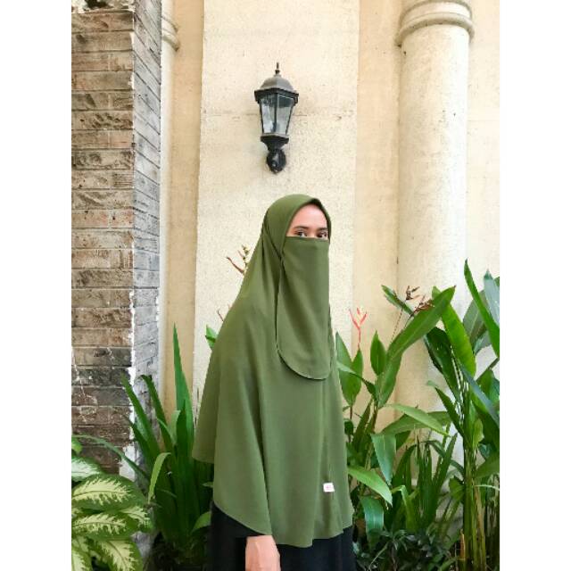 Khimar Alika (include cadar) / Khimar / Hijab Instan / Hijab Syari / Syari / Bergo / Cadar
